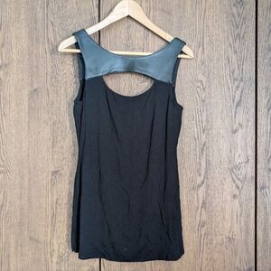 Bailey 44 Faux Leather Accent Tank M